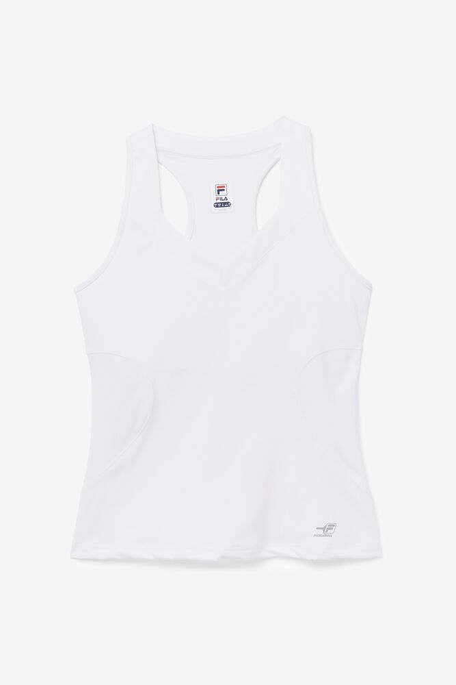 Fila Singlet Dame Hvite Pickleball Halter 951204-KQW